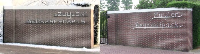 De begraafplaats Zuylen in Princenhage-Breda kreeg na 187 jaar zomaar ineens een andere naam